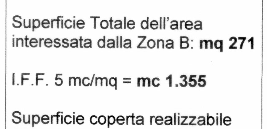 Trepuzzi terreno zona “B” (edif. 80%) mq 271